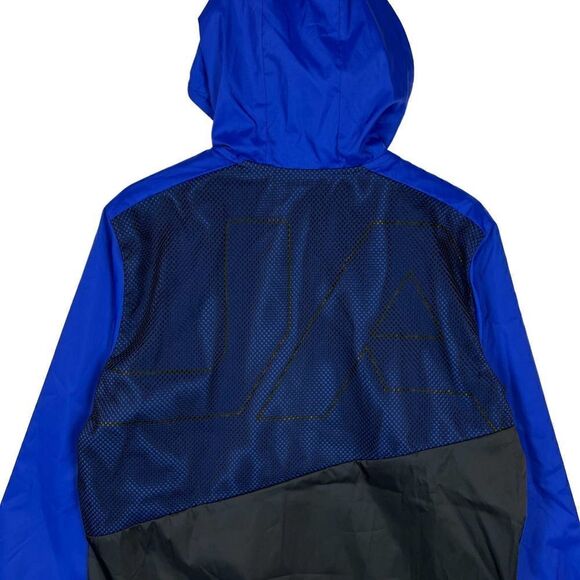 New Under Armour Men US S Sports Jacket Windbreaker Black Blue Lightweight  - Picture 7 of 13